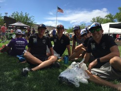 Some of the guys loungin post race at awards